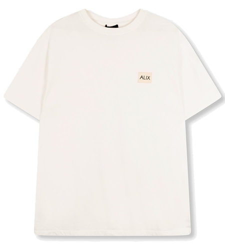 Alix The Label Ladies Knitted ALIX Patch T-Shirt Soft White