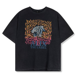Alix The Label Ladies Knitted Fire Tiger T-Shirt