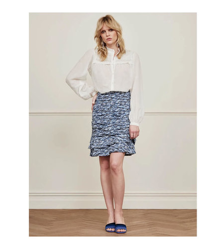 Fabienne Chapot Izzy Skirt Cream White/Ocean Blue