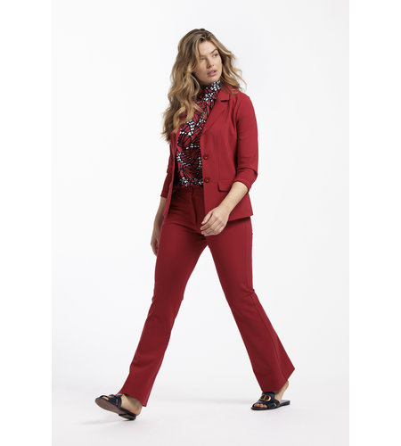 Studio Anneloes Flairlou Bonded Trousers Red