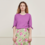 Fabienne Chapot Molly Short Sleeve Pullover Purple Promise