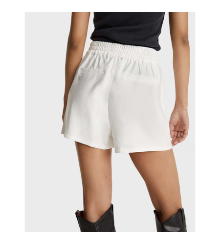 Alix The Label Ladies Woven Lyocell Shorts Soft White