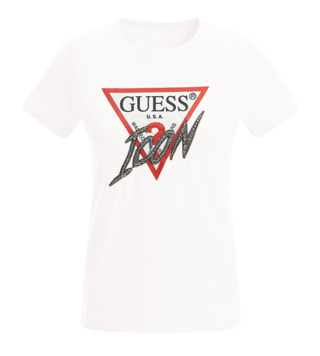 GUESS Icon Tee Pure White