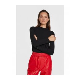 Alix The Label Ladies Knitted Rib Turtle Neck Top