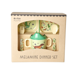 RICE Melamine Baby Dinner Set in Giftbox