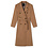 Alix The Label Ladies Woven Long Trench Coat Camel