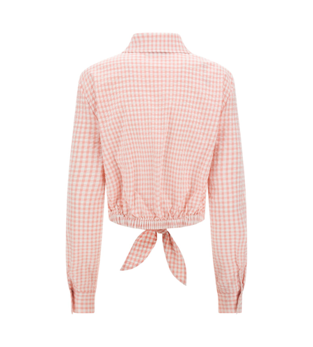 GUESS Fadwa Bowed Shirt Light Pink Vichy bestellen? - Hippe Kippe