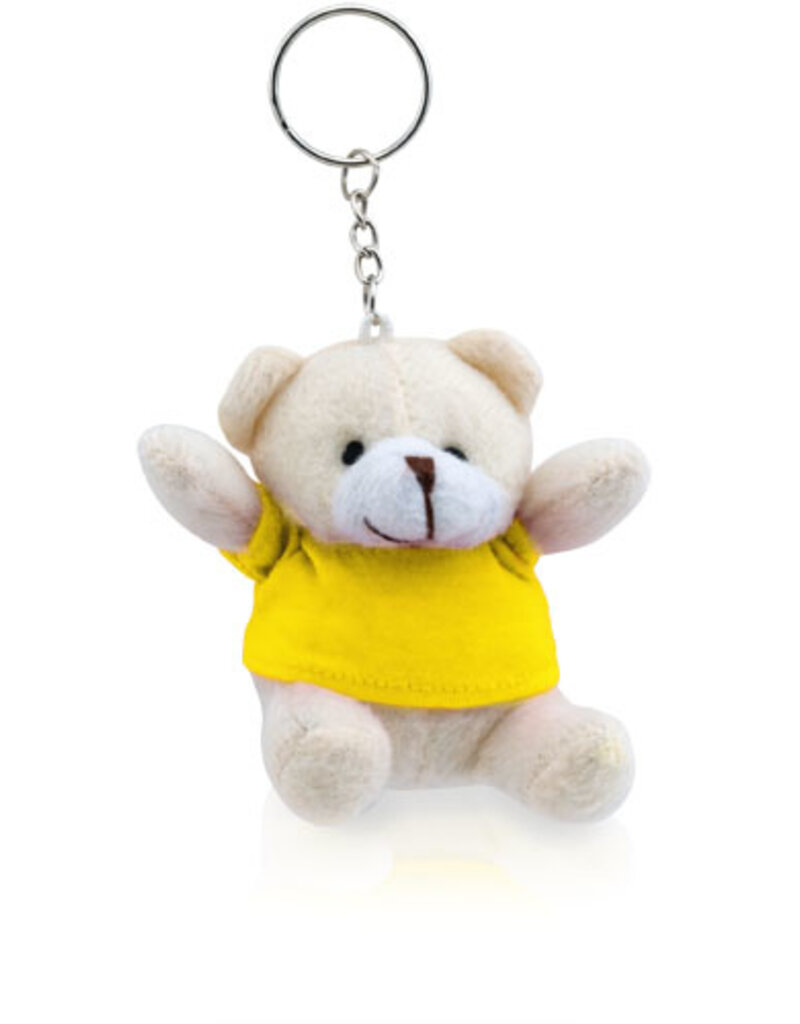 Teddy-Schlüsselanhänger Gelb
