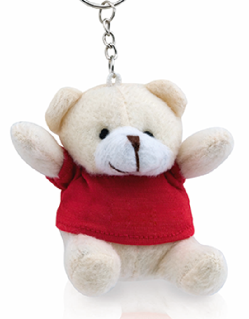 Teddy-Schlüsselanhänger Rot