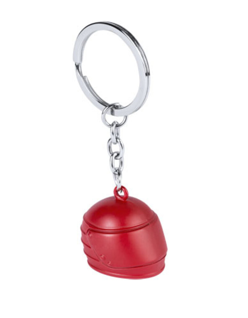 Helm Schlüsselanhänger Rot