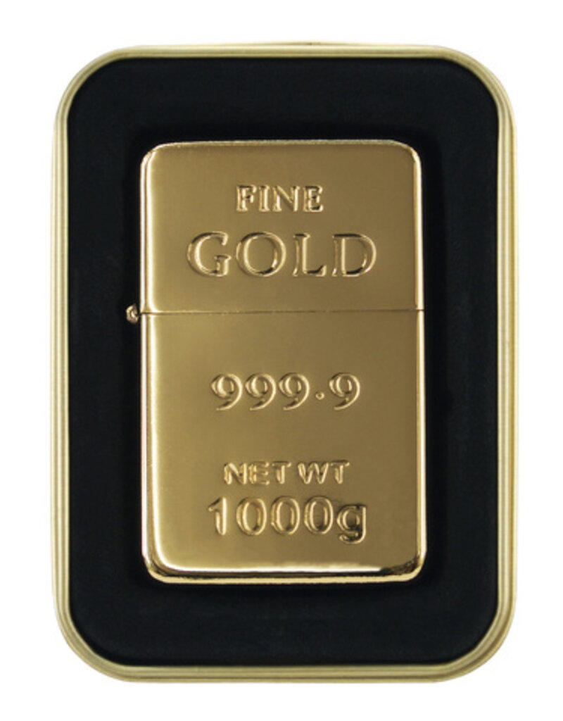 Goldbarren Benzinfeuerzeug