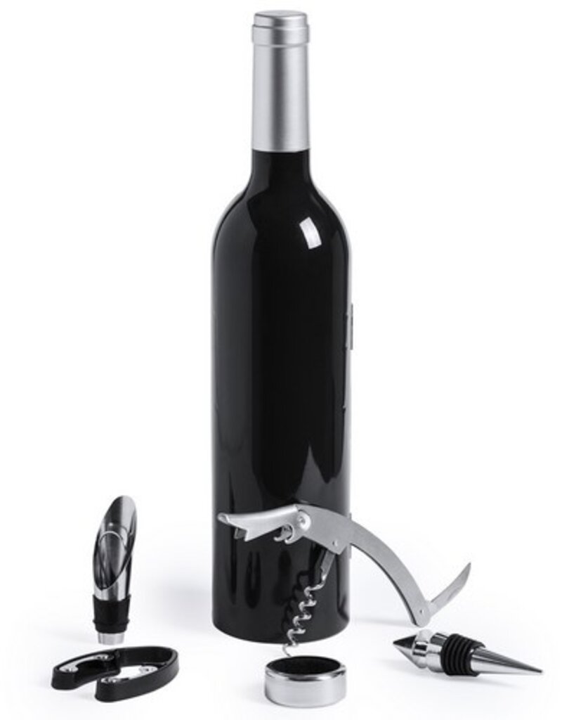 5-Teiliges Wein Set in Flaschenform