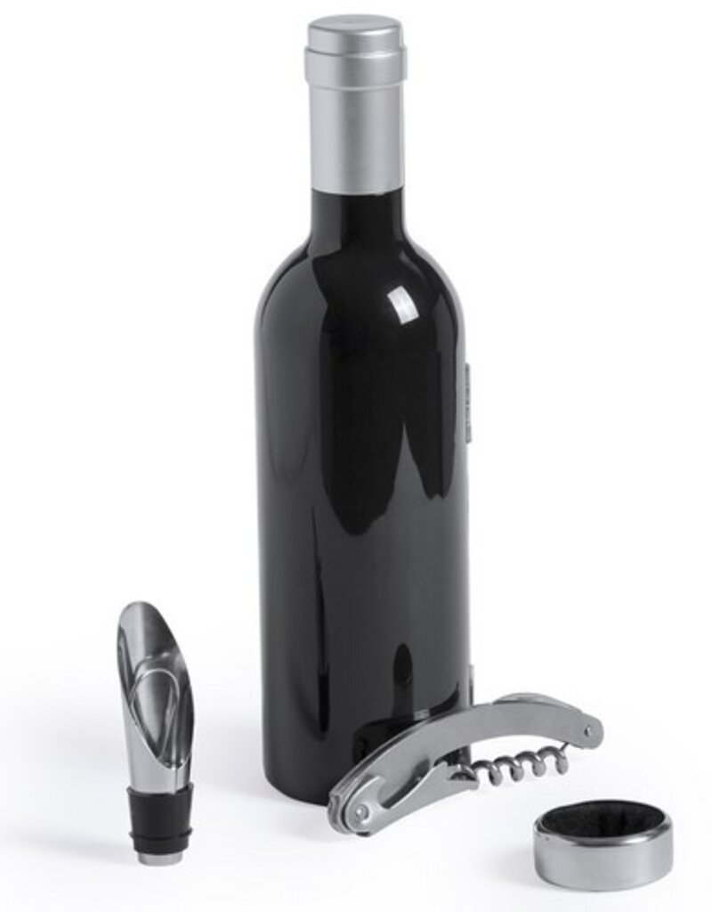 3-Teiliges Wein Set in Flaschenform