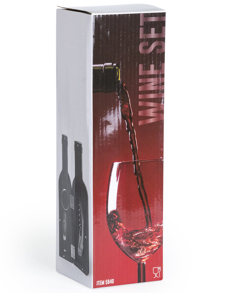 3-Teiliges Wein Set in Flaschenform