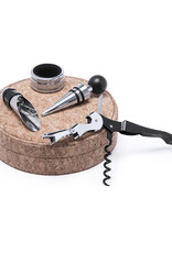 4-Teiliges Wein Set mit Korkbox