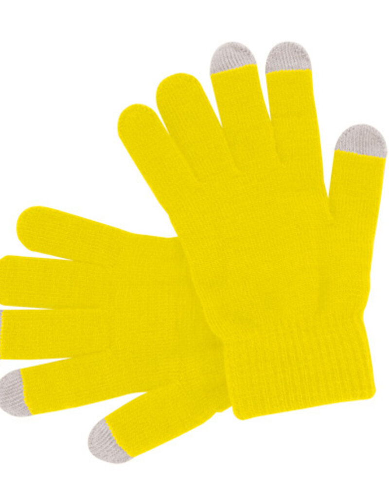 Touchpad Handschuhe Gelb