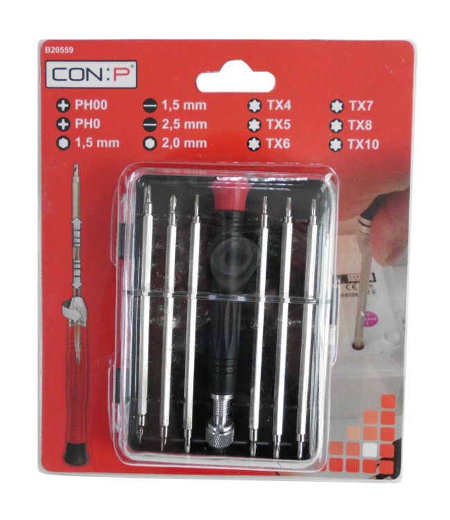 Conmetall Set wisselschroevendraaiers fijn