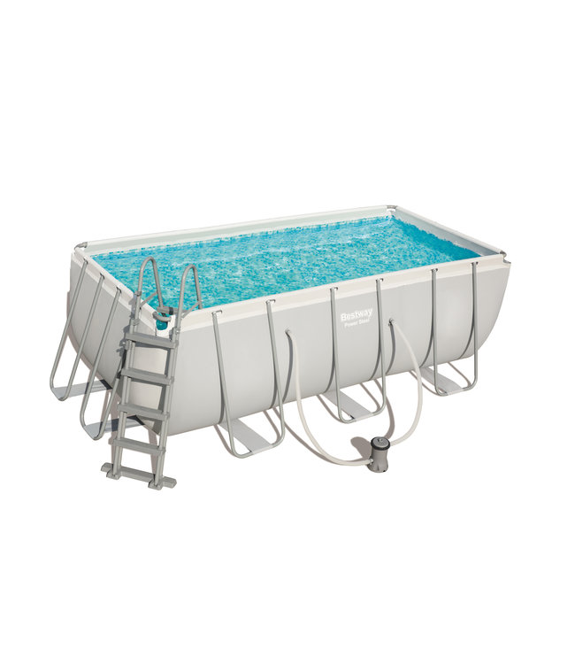 Bestway Zwembad Power Steel rechthoekig 412x201x122cm