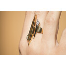 Geelgouden ring met diamant - Pastille Fragile-2