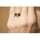 Geelgouden ring met 3 diamanten - Mondria-2