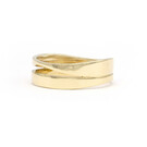 Geelgouden ring duo - Wave-4