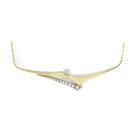 Geelgouden ketting met diamanten - Trio-4