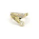 Geelgouden ring met kleur diamanten - Trio-3