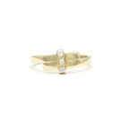 Geelgouden ring met 5 diamanten - Mondria-5