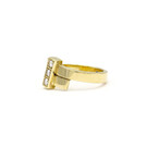 Geelgouden ring met 3 diamanten - Mondria-5