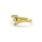 Geelgouden ring met diamant - Smedy-5