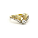 Geelgouden ring met diamanten - Trio-3