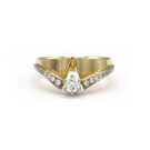 Geelgouden ring met diamanten - Trio-4