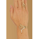 14 karaat geelgouden armband met diamant - Around-2