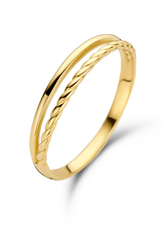 vervormen Mannelijkheid Relatieve grootte Gouden ring | 14 karaat goud | Jackie | Hutjens Edelsmederij - Hutjens  Edelsmederij