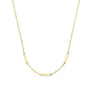 14 karaat geelgouden dames ketting - Jackie - Triple Bar Necklace-1