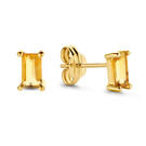 14 karaat geelgouden oorstekers - Jackie  - Medina Citrine Studs-1