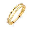 14 karaat geelgouden ring - Jackie - Minori Bubble Twin Ring-1