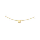 14 karaat geelgouden dames ketting - Jackie - De Plain Square Necklace-1