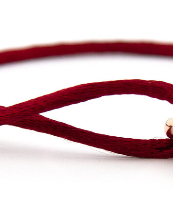 14 karaat tricolour armband - Trinity - Red - Hutjens Rope