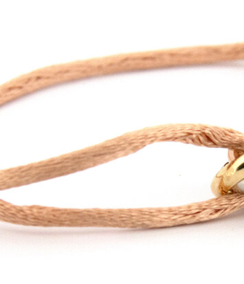 14 karaat tricolour armband - Trinity - Salmon - Hutjens Rope