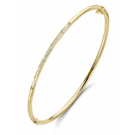 14 karaat geelgouden armband met diamanten - Rond 2 mm - Fjory-2