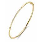 14 karaat geelgouden armband met diamanten - Rond 2 mm - Fjory-1