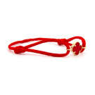 14 karaat geelgouden armband - Lucky Charm - Red - Hutjens Rope-2