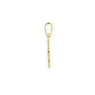 14 karaat geelgouden ketting met slangen hanger - Hutjens-3