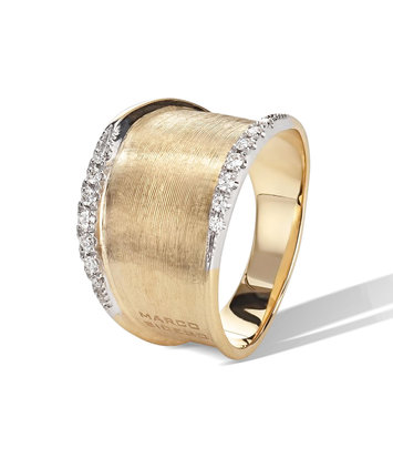 18 karaat geelgouden dames ring - Marco Bicego - Lunaria Diamant