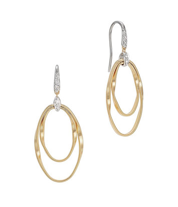 18 karaat geelgouden dames oorstekers - Marco Bicego - Marrakech  Onde