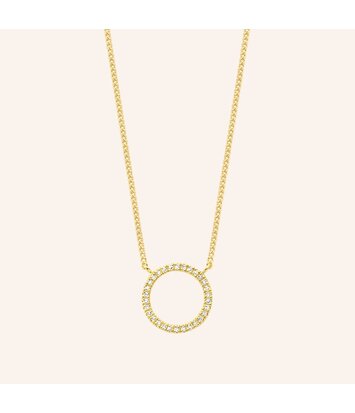 Zilveren ketting verguld in 18 krt geelgoud - Diamanti Per Tutti - Mars Necklace