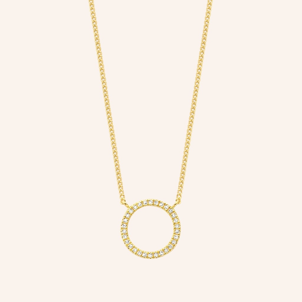 Zilveren ketting verguld in 18 krt geelgoud - Diamanti Per Tutti - Mars Necklace-1