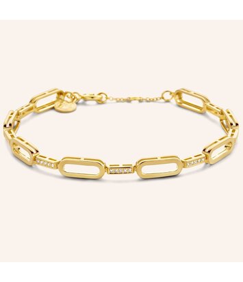 Zilveren armband verguld in 18 krt geelgoud - Diamanti Per Tutti - Unchain Bracelet