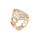 18 karaat roségouden dames ring met diamanten - Butterfly - Large - Ponte Vecchio-3